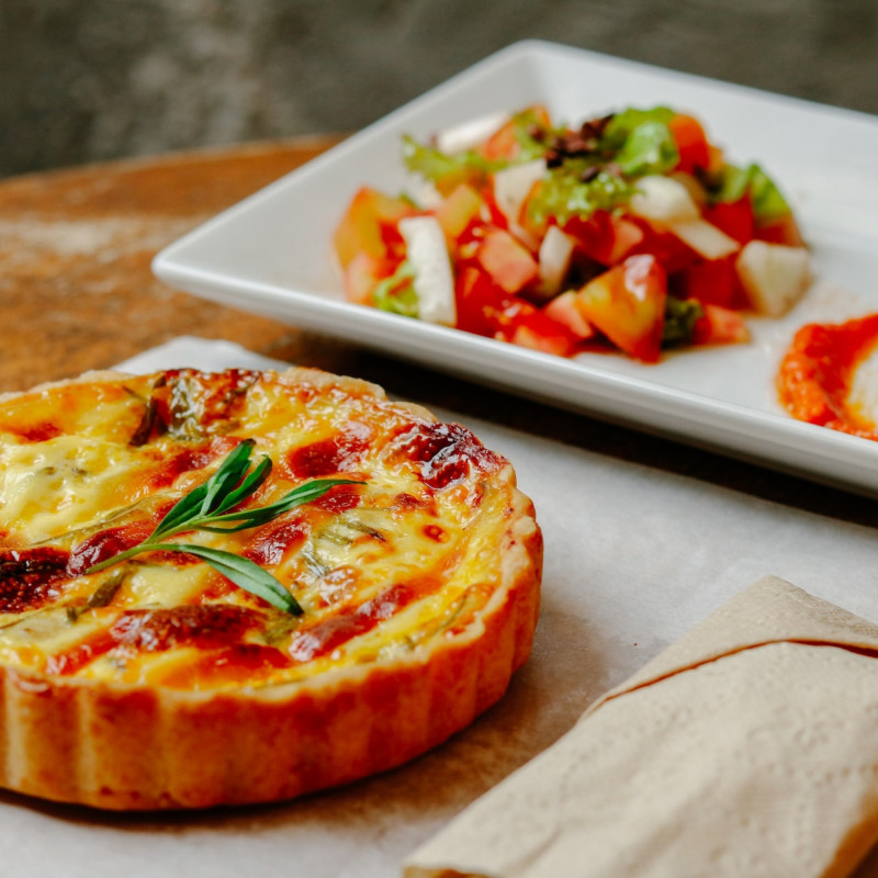 Prosciutto and Arugula Quiche