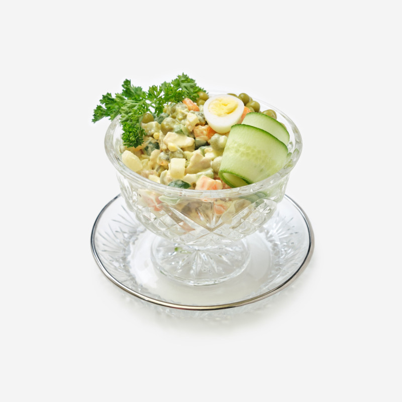 Olivier Salad with King Crab