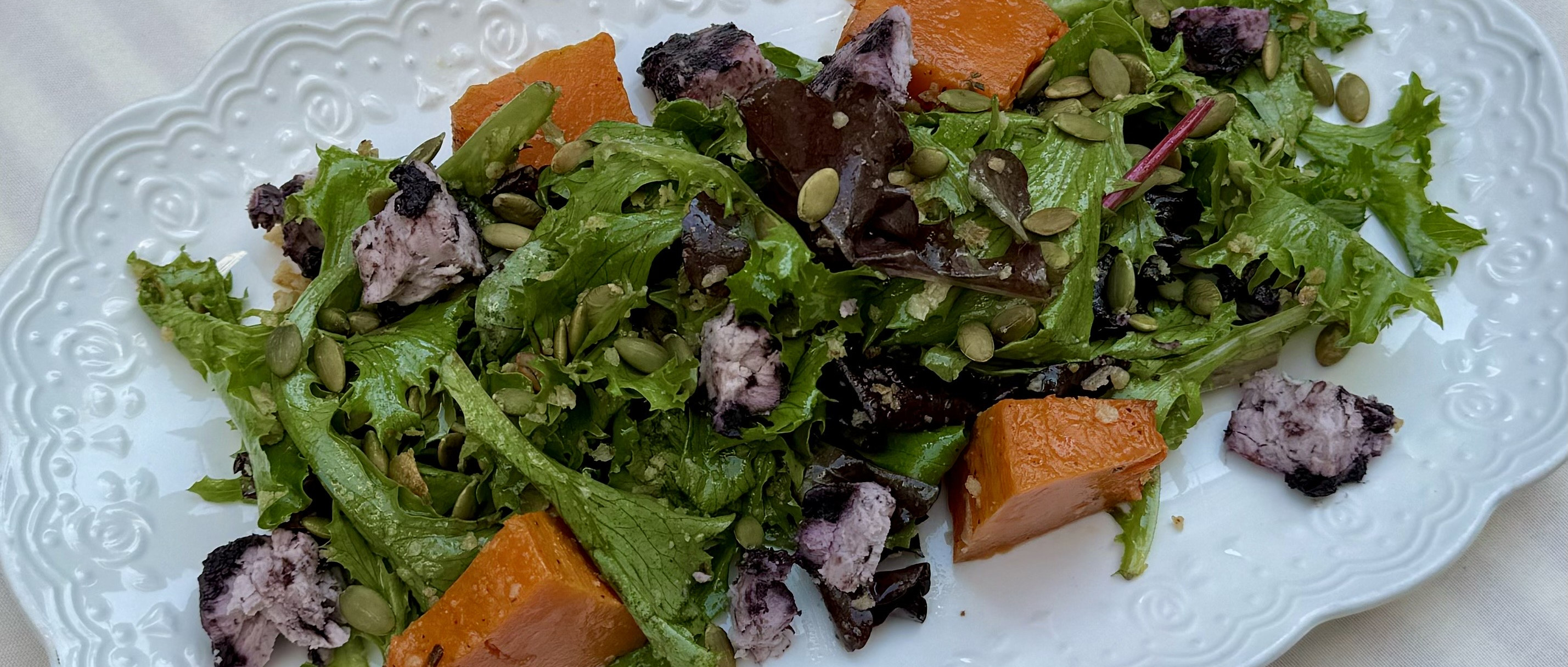 Pumpkin Salad with Goat Cheese