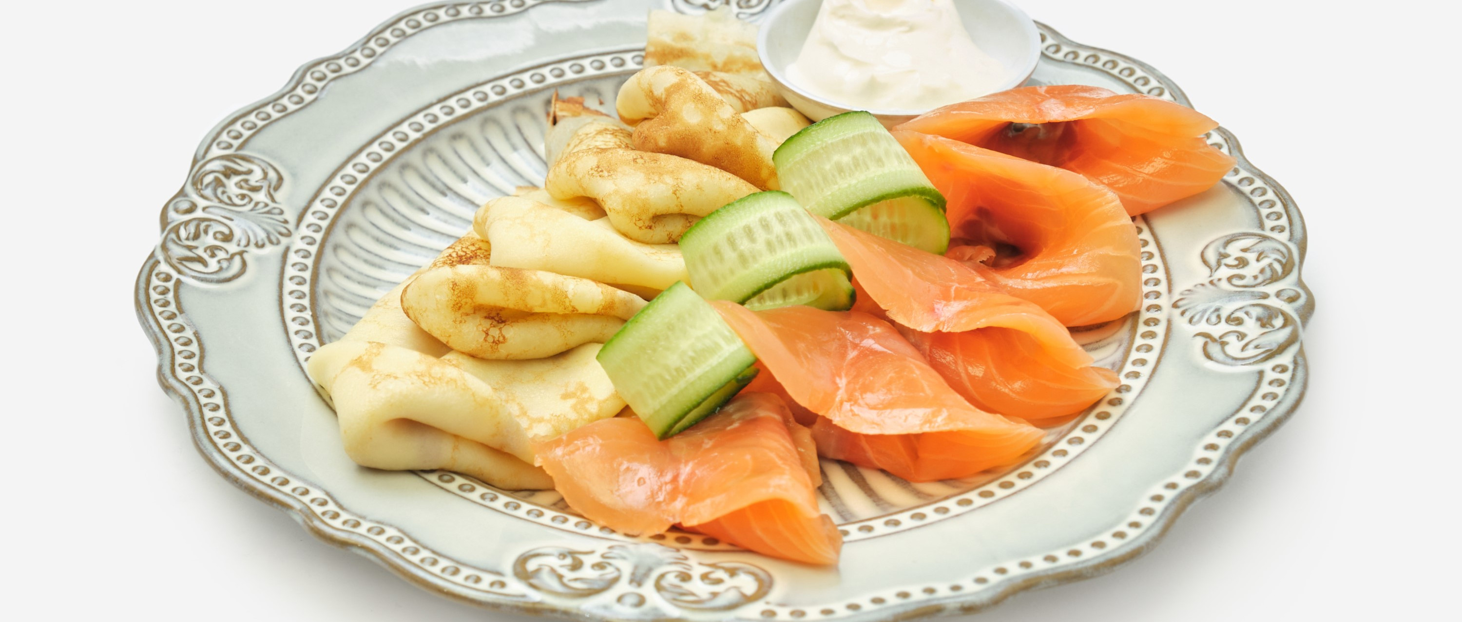 Homemade Blinis with House Cured Salmon